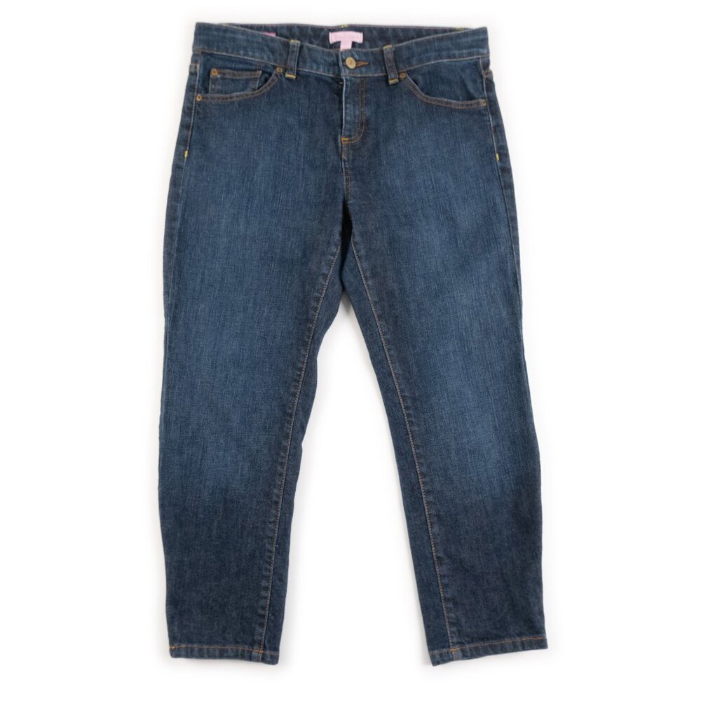 LILLY PULITZER Main Line Fit blue jeans size 8